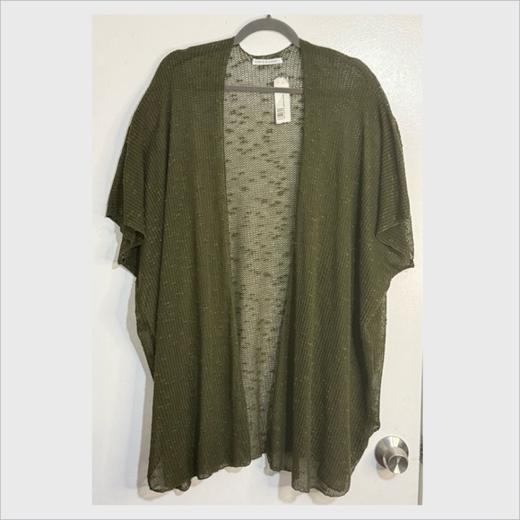 🏷️✨NWT Chris & Carol Open Knit Cardigan Size Large - Picture 1 of 7